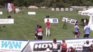 Grandjean  Gladine Or CFCO  Championnat de France FITA Jeunes Vichy 2017 [upl. by Sheffy]