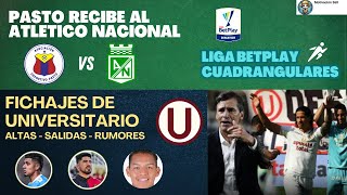 Fichajes de Universitario 2025 rumores y renovaciones  Pasto recibe al Atletico Nacional PREVIA [upl. by Zaccaria304]