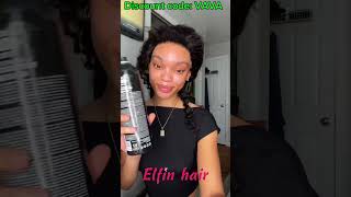 Invisible String Snug Fit 360 Wig  Lace Install Without Glue  ELFIN HAIR [upl. by Wolfram]