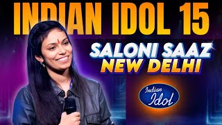 saloni saaz with her unique voice l indian idol 15 l Billo Rani by saloni saaz [upl. by Yuji]