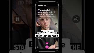 The best free iPhone teleprompter app to record video📱 [upl. by Arno]