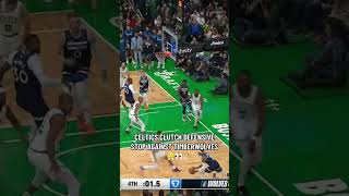 Celtics Defense Shines Against Timberwolves🔥😳 celtics NBA timberwolves defense hoops [upl. by Evad]