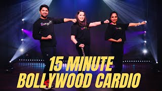 Bollywood Cardio Dance Workout and Toning  15 min HighLow Intensity Moves  Rangeela Dance Company [upl. by Eenram]