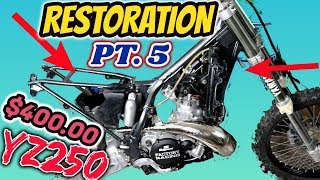 400 YZ250 Restoration Pt 5 Bike Is Almost Done [upl. by Rocker]