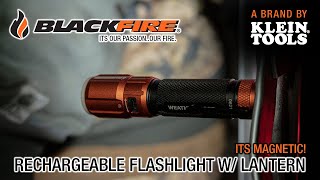 Blackfire Rechargeable Weatherproof Flashlight with Lantern  BBM6412 [upl. by Eugirne]