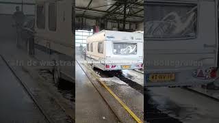 Truck and Caravan wash in Bodegraven Nederland [upl. by Eniamat]