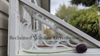 Reclaimed Window Mini Greenhouse  Goth Cottage Garden [upl. by Lishe]