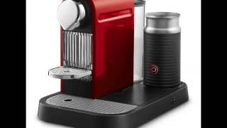 Nespresso C121 US RE NE1 Citiz Espresso Maker with Aeroccino Milk Frother Red [upl. by Arsi]