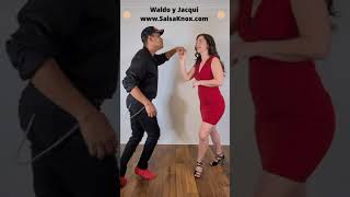 Cross Basic Step  How To Dance Cumbia With A Partner  Cumbia Dance With Waldo y Jacqui [upl. by Najtsirk27]