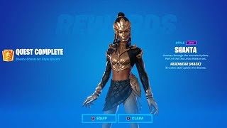 Fortnite Complete Shanta Quests Guide Gem Fragments  How to Unlock All Shanta Armor Pieces [upl. by Swigart988]