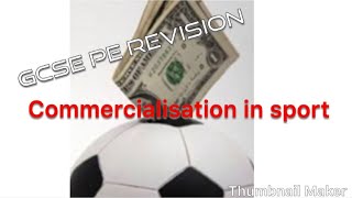 GCSE PE Paper 2commercialisation of sport [upl. by Dusa696]