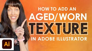 How to Add a Worn Distressed Texture to a Design in Adobe Illustrator Transparent Texture Mask [upl. by Chellman]