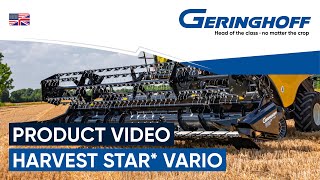 Geringhoff Harvest Star Vario I Product Video I English [upl. by Reisinger]