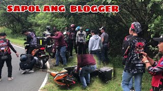 SAPOL ANG BLOGGER TINUMBOK NG HONDA CLICK [upl. by Eedebez665]