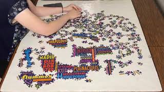 eeBoo 100 Great Words 500 Piece Puzzle [upl. by Meedan]