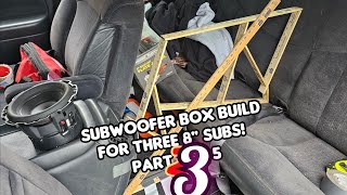 Part 3 Silverado 3 Rockford Fosgate 8quot sub box build [upl. by Noemad]