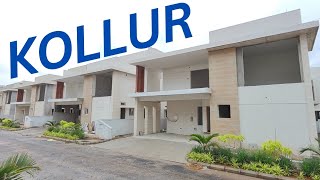 Villas For Sale in Kollur  Hyderabad  5minutes From NEOPLOIS SEZ KOKAPET [upl. by Ailisab]