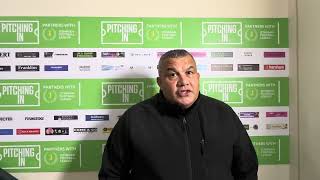 HAMLET INTERVIEWS  Hakan Hayrettin  Folkestone Invicta  181123 [upl. by Aracahs]