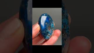 Blue shattuckite crystals viralvideo shattuckite shorts minerals [upl. by Idona933]