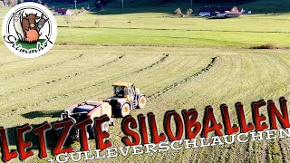 FarmVLOG306  Gülleverschlauchen und letzte Siloballen [upl. by Weiner432]