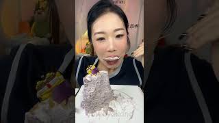 Fast Eating Show Challenge Chinese Taro Cake Dessert [upl. by Shelia]