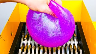 Shredding MEGA Slime Ball Oddly Satisfying Video [upl. by Euton523]