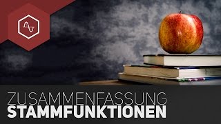 Stammfunktion  Komplette Zusammenfassung fürs MatheAbi [upl. by Voorhis199]