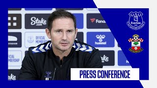 EVERTON V SOUTHAMPTON  Frank Lampard press conference Premier League matchday 19 [upl. by Tamsky]