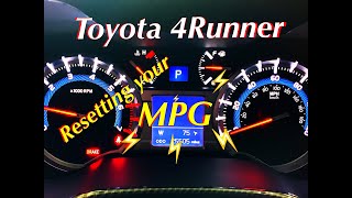 ⬛️🟥⬛️ Toyota 4Runner How to Reset Your MPG Miles Per Gallon [upl. by Harpole]