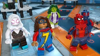 LEGO Marvel Super Heroes 2 Part 11 Symbiote Surprise SpiderGwen SpiderMan 2099 She Hulk Carnom [upl. by Ashely]