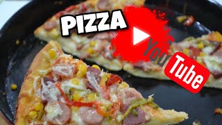 Ev üsulu Pizza Resepti və Bişirilmə qaydası 😋 [upl. by Hafirahs]