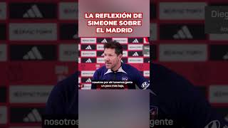 Simeone ‘desmonta’ en 25″ el gran elogio unánime que ha recibido el Madrid tras su brillante Supe [upl. by Nelak]