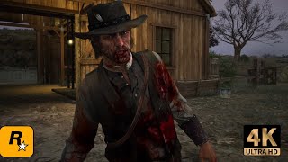 THE DEATH OF JOHN MARSTON Red Dead Redemption Remastered 4K 60fps [upl. by Oiziruam582]