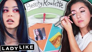 We Tried Doing EuphoriaInspired Makeup • Beauty Roulette • Ladylike [upl. by Kcirret]