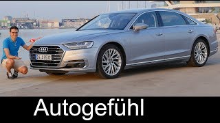 Audi A8 documentary  FULL REVIEW A8L 55 TFSI 30 allnew 2018 neu  Autogefühl [upl. by Florencia355]