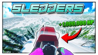 I MODDED THE YUHUNA SENDER TO 1000000HP IN SLEDDERS [upl. by Bergeron785]