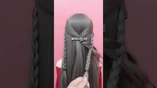 Hair Style Girls Simple Easy Hair amp Long Hair🔥❤️ shorts hairstyle shortsvideo fashion [upl. by Noivaz]