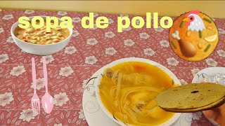 sopa de pollo 🐔 [upl. by Ainomar118]