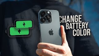 How to Change iPhone Battery Color explained [upl. by Ruhnke914]