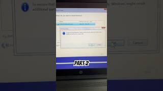 Windows Installation Part 2 learnfromjosh shorts [upl. by Ttehr]