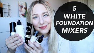 WHITE FOUNDATION MIXERS  lighten your foundations [upl. by Buff]