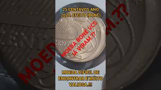 25 CENTAVOS ANO 2O20 MOEDA BONÉ wvnumismatica colecionismo foyou colecaodemoedas money coin [upl. by Aneetsyrk]