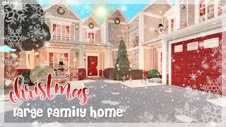 Bloxburg  2 Story Christmas Family Home  Roblox  House Build [upl. by Delora185]