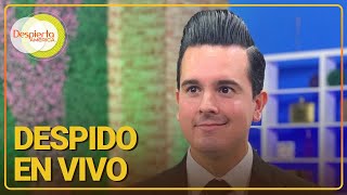 Conductor de TV relata qué pasó tras ser despedido por su jefe en vivo  Despierta América [upl. by Adniuqal]