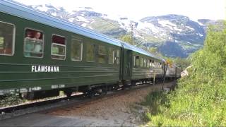 Flåmsbana Flåm Railway Norway part 2 down from Myrdal to Flåm 2008 [upl. by Yrojram88]