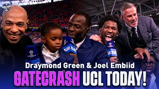 NBA stars Draymond Green amp Joel Embiid joke with Henry Micah amp Carragher  UCL Today  CBS Sports [upl. by Ellessig365]