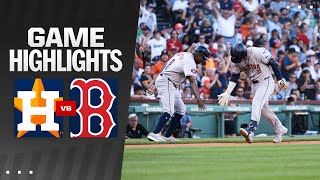 Astros vs Red Sox Game Highlights 81024  MLB Highlights [upl. by Jenness]