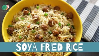 Soya Fried Rice  Quick amp Healthy Recipe  How to Make Soya Chunks Fried Rice  Trip Grill India [upl. by Kealey461]