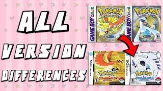 Pokemon Version Differences Gold amp Silver vs HeartGold amp SoulSilver [upl. by Ennyleuqcaj788]