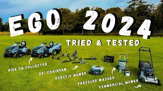 First Test With EGO 2024 Machines  Pressure Washer  20quot Chainsaw  Robot Mower  Commercial Mower [upl. by Kirsten]